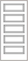 Custom closet door - Rockport composite wood design 